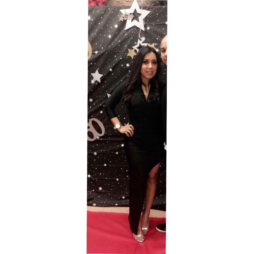Short /long black dress